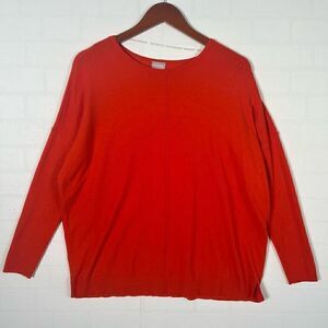 Chicos Womens Orange Sweater Top size M